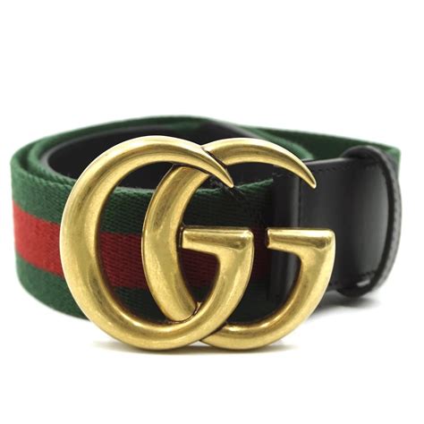 gucci belt green red stripe.